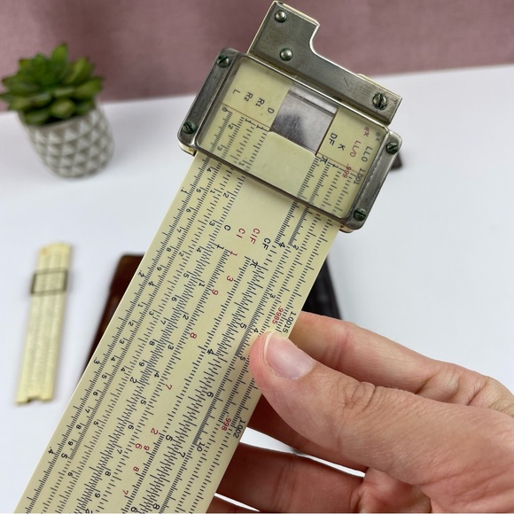 Vintage Frederick Post Brown White Versalog Slide Rule - Picture 4 of 8